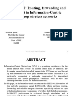 E-CHANET: Routing, Forwarding and Transport in Information-Centric Multihop Wireless Networks
