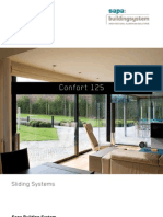 Confort 125 - Aluminium Sliding Doors - Sapa Building System