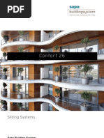 Confort 26 aluminium sliding door - Sapa Building System