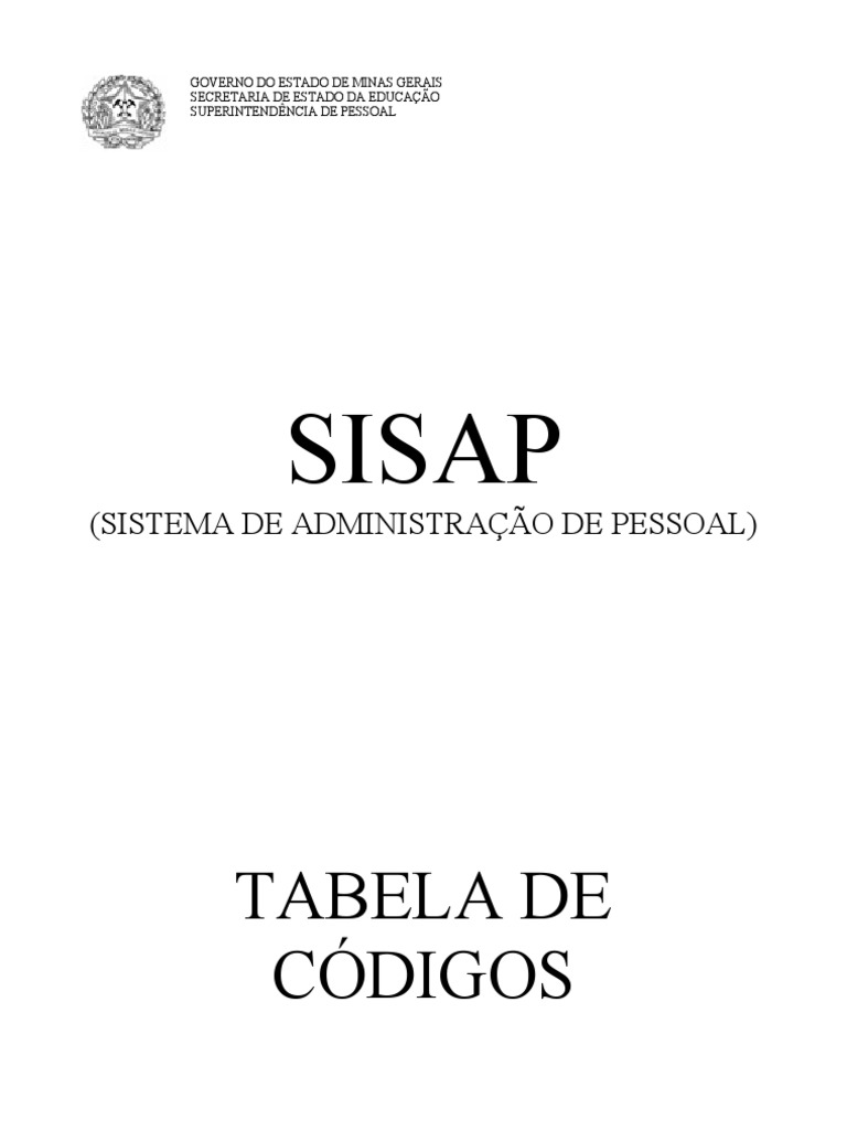 Tabela de Códigos do SISAP MG | PDF | Negócios