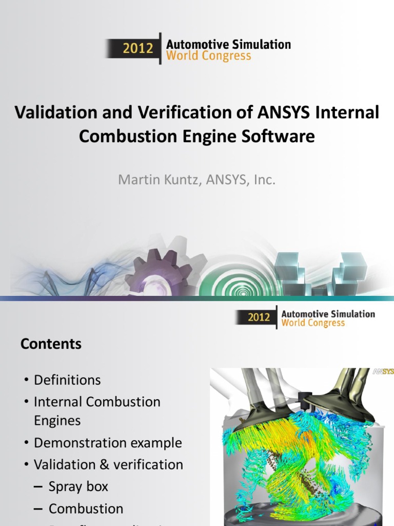ANSYS IC Engine Software Validation | PDF | Internal Combustion Engine ...