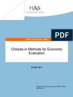 Choices in Methods For Economic Evaluation