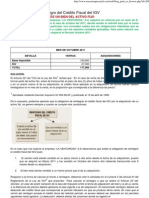 Reintegro Del Credito Fiscal Del Igv - Venta Activos PDF