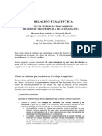 La Relacion Terapeutica