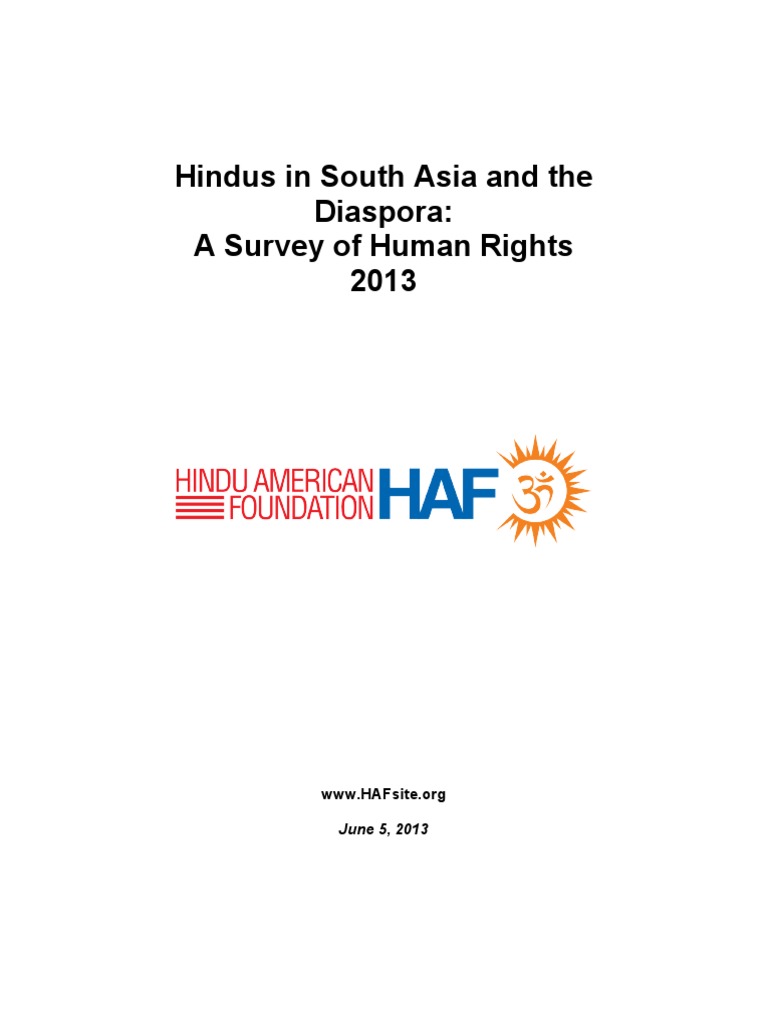 Hindus in South Asia and The Diaspora A Survey of Human Rights, 2012 PDF Hindu Pakistan photo