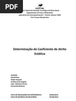 EXPERIMENTO 02 - Coeficiente de Atrito