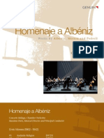 BOOKLET CD Homenaje A Albeniz. Concerto Malaga. Genuin Classics