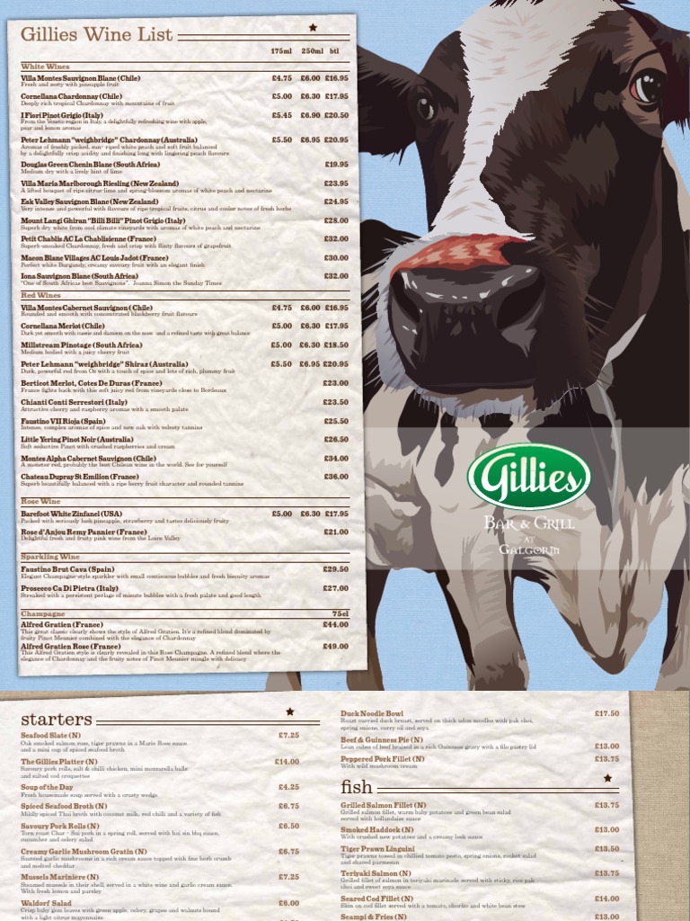 Gillies Main Menu | Salad | Curry | Free 30-day Trial | Scribd