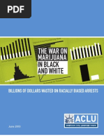 ACLU Racial Marijuana Report