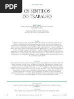 O Sentido do Trabalho - Estelle M. Morin