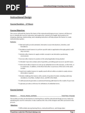 Instructional Design