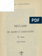 Reclams de Biarn e Gascounhe. - Octoubre-Noubembre 1934 - N°1-2 (39e Anade)