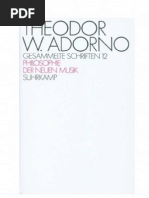 Theodor W Adorno Nicolas Slonimsky Collection Library of Congress Philosophie Der Neuen Musik 1949