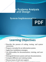 Sad Lec19, 20 & 21_system Implementation & Maintenance (1)