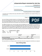 Personal Salary Expectation Report - Sample