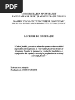 Cadrul juridic general al măsurilor pentru evitarea dublei impozitări internaţionale în convenţiile fiscale încheiate de România. Dreptul la impunere a veniturilor imobiliare, a caştigurilor din capital, a averii şi