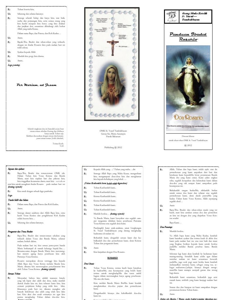 Panduan Doa Rosario