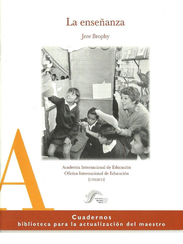 La Enseñanza. Jere Brophy | PDF | Artes del Lenguaje y Comunicación ...