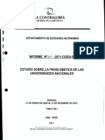 Estudio - Problemática de Las Universidades Nacionales