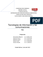 Tecnologías de Información y Las Comunicaciones: Integrantes