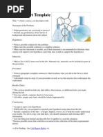 Lab Journal Template | PDF