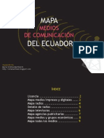 Mapa de Medios de Comunicación Del Ecuador