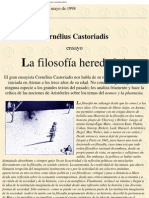 Castoriadis, Cornelius - La Filosofia Heredada [PDF]