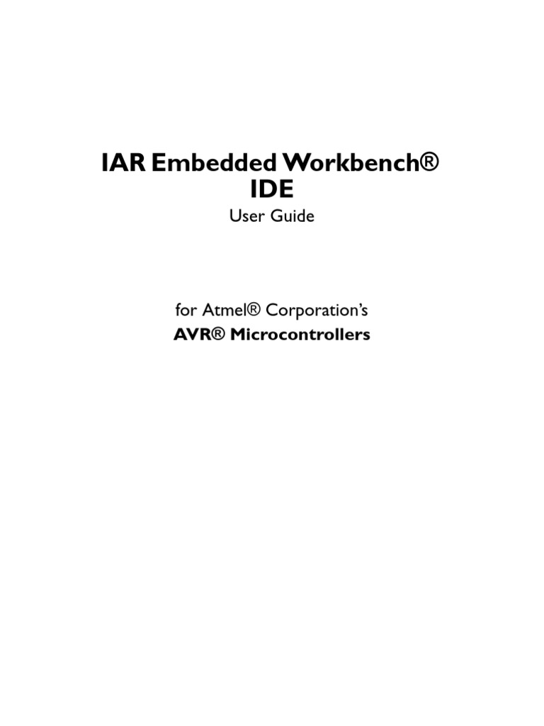 IAR Embedded Workbench IDE User Guide PDF Assembly Language