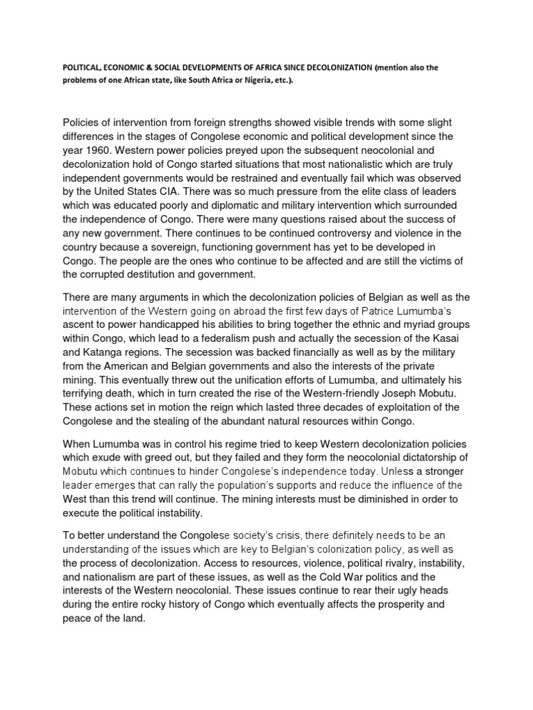 Factors that led to decolonization in africa pdf picture