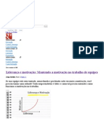 Liderança e Motivação - Mantendo A Motivação No Trabalho de Equipes Blog Da DoceShop