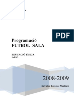 Programacio Futbol 2º ESO Tapiro