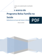 PBF - Dúvidas acerca do Programa Bolsa Família na Saúde - 2012