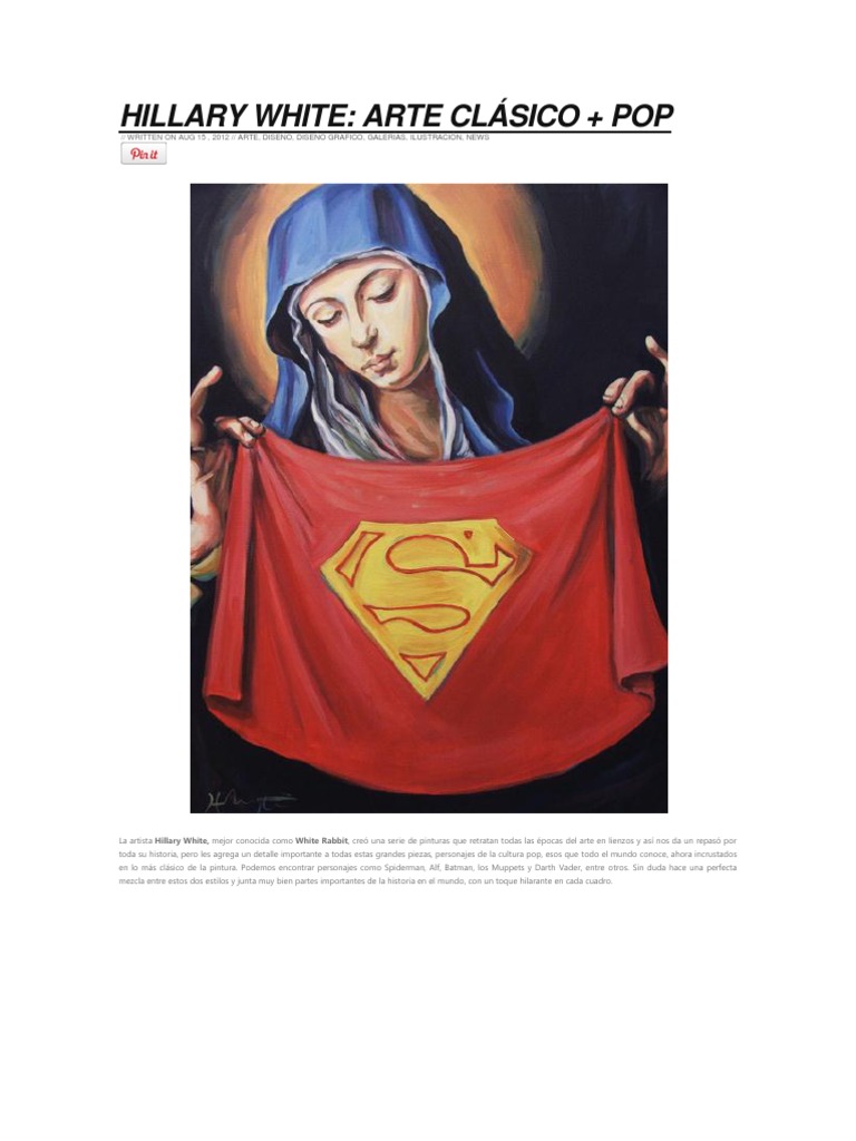 Hillary White: Arte Clásico y Pop | PDF