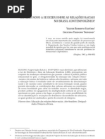 HA ALGO NOVO SOBRE AS RELAÇÕES RACIAIS