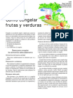 Congelacion de Frutas y Verduras PDF