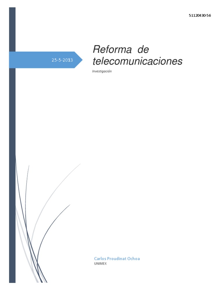 Reforma de Telecomunicaciones | PDF