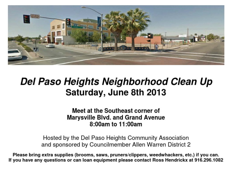 Del Paso Heights Neighborhood Clean Up