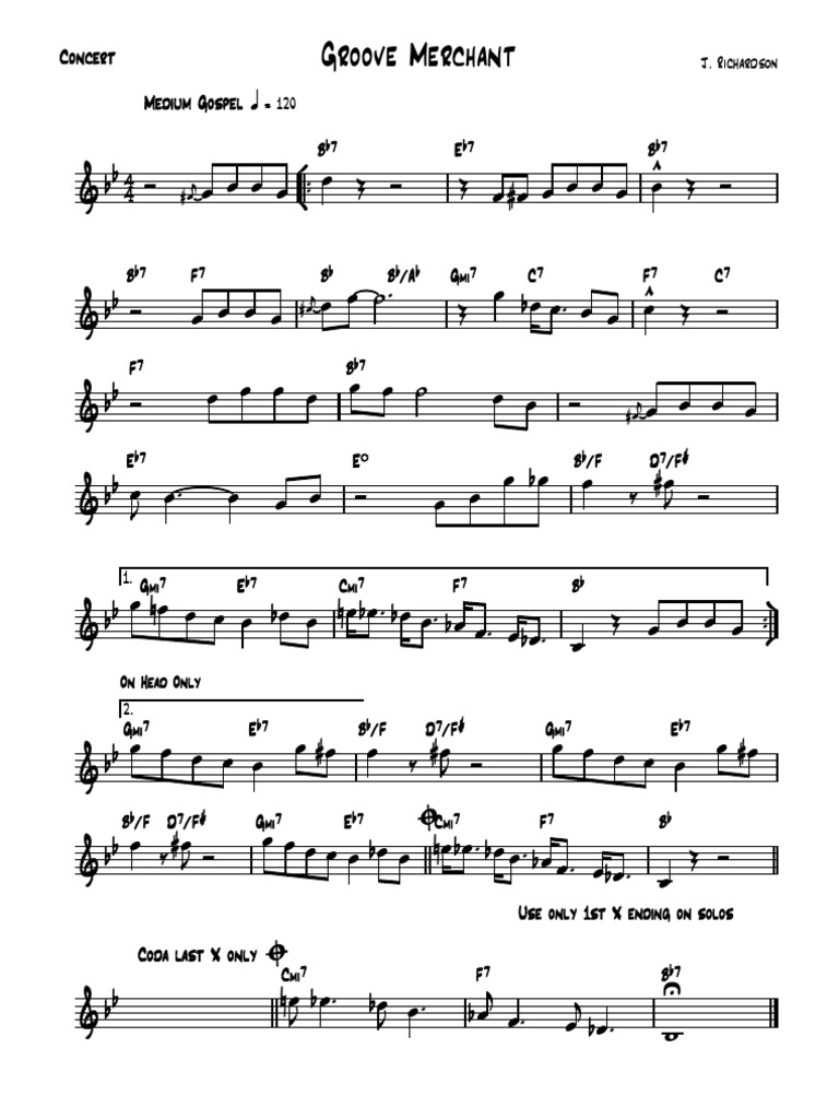 Groove Merchant - Concert | PDF