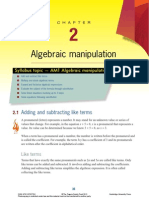 Chapter 2 Algebraic Manipulation