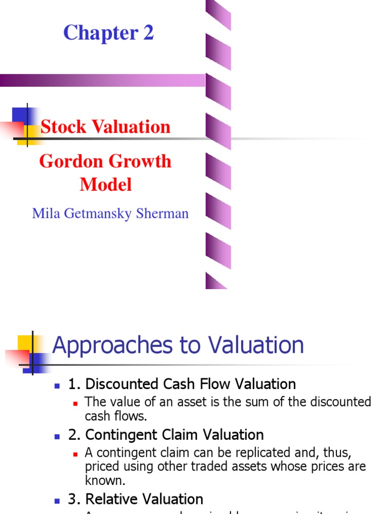 Stock Valuation Using Gordon Growth Model | PDF | Discounted Cash Flow ...