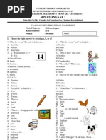 Soal Ukk Bahasa Inggris Kelas I Dan II