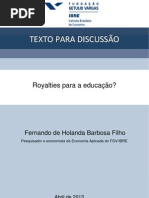 Royalties Para a Educa__o - Fernando Holanda Barbosa