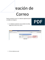 Creación de Correo