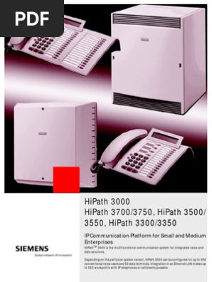 Siemens HiPath3000 DS | PDF | Telephone | Computer Network