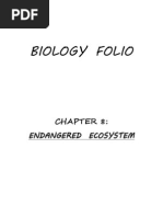 BIOLOGY FOLIO Form 4 Chapter 9 Endangered Ecosystem