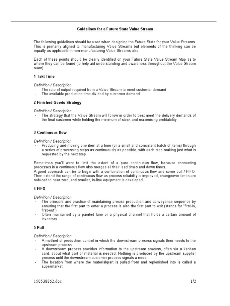 Value Stream Mapping for Manufacturing | PDF | Time | Production And ...