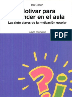 Motivar para Aprender en El Aula PDF