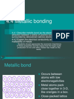 Metallic and Physical Properties of Bonds