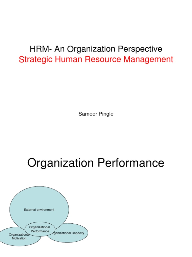 Strategic Human Resource Management 2 | PDF | Strategic Management ...