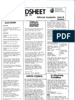 Complete Portsmouth Poly Broadsheet Feb 1979 Complete